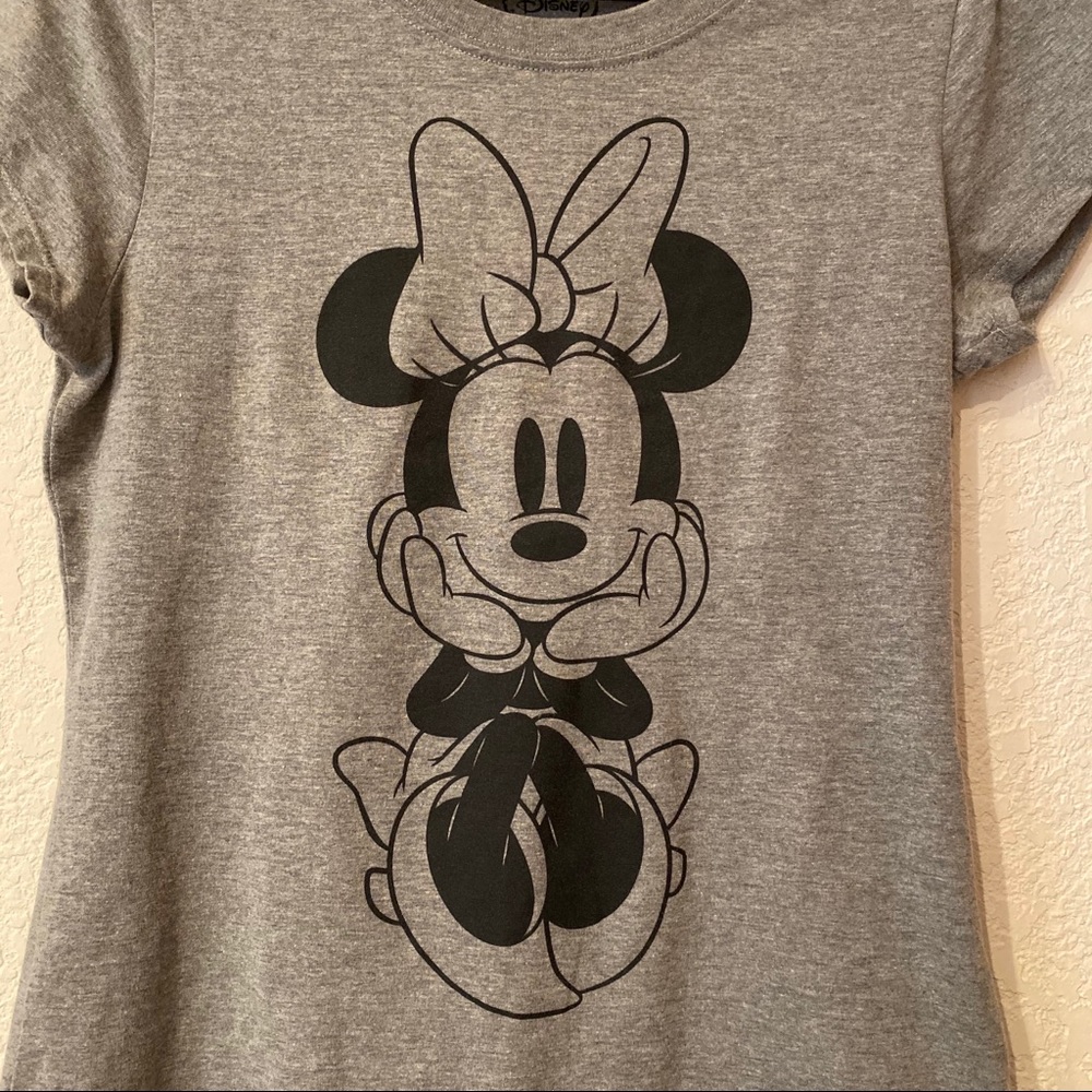 Disney Gray Minnie Mouse Graphic T-Shirt - Picture 2 of 6